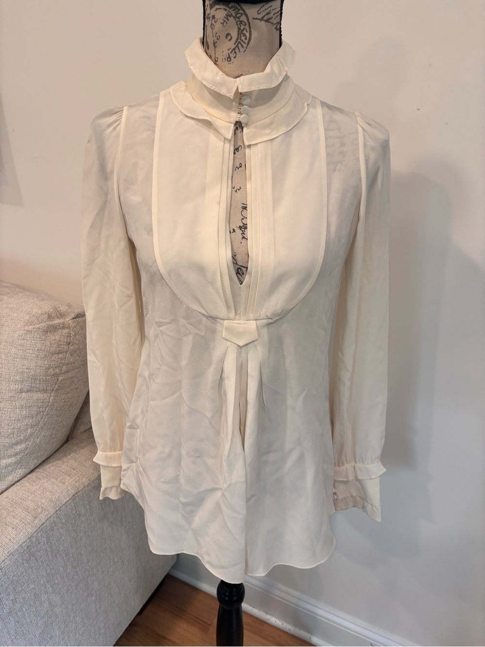 Moschino cream blouse size US 6